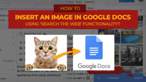 How to insert an image in Google Docs using Search the Web