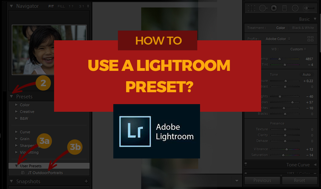 jess tura how to use a Lightroom preset