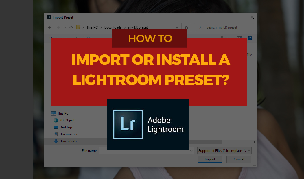 jess tura import or install your own Lightroom preset